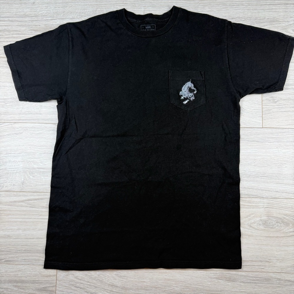 Vans x Kyle Walker Black‎ Pocket Tee Back Graphic Mens Size L
